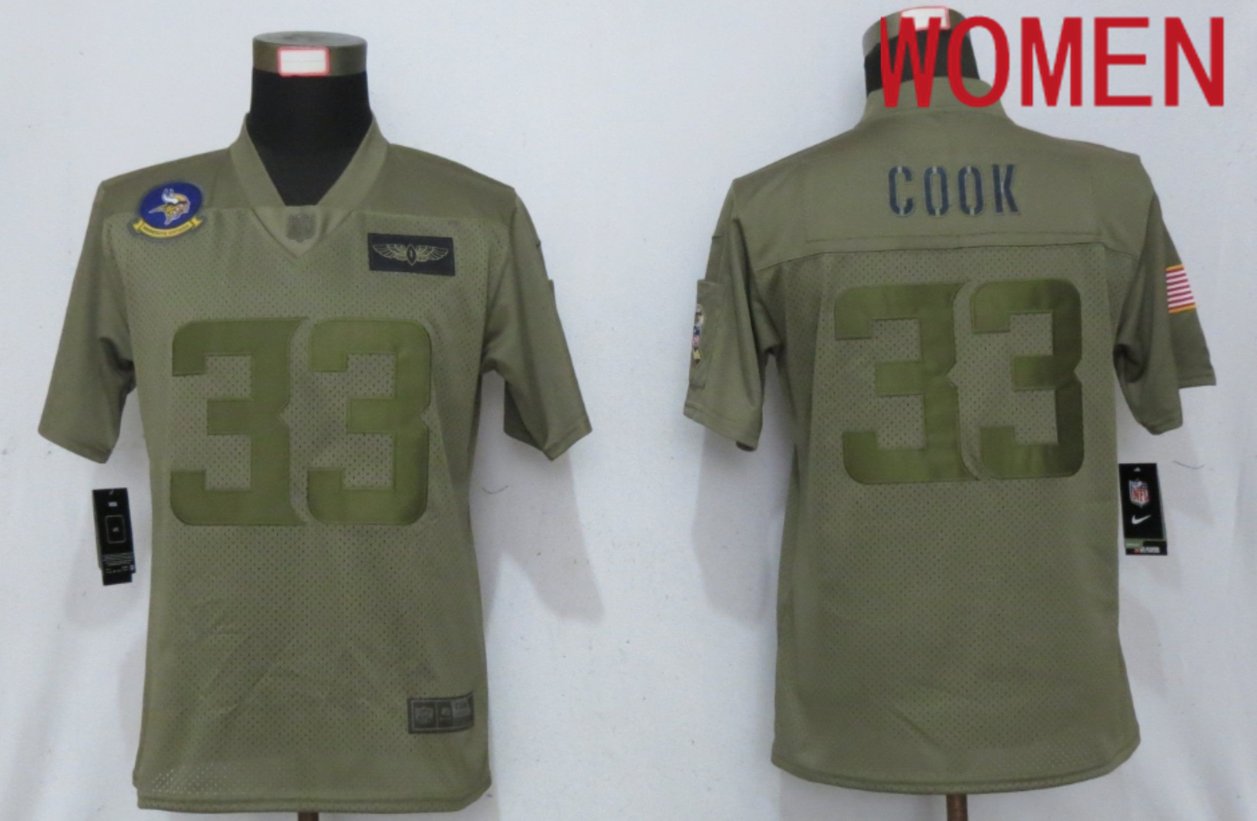 Women Minnesota Vikings #33 Cook Nike Camo 2020 Salute to Service Elite Playe NFL Jersey->indianapolis colts->NFL Jersey